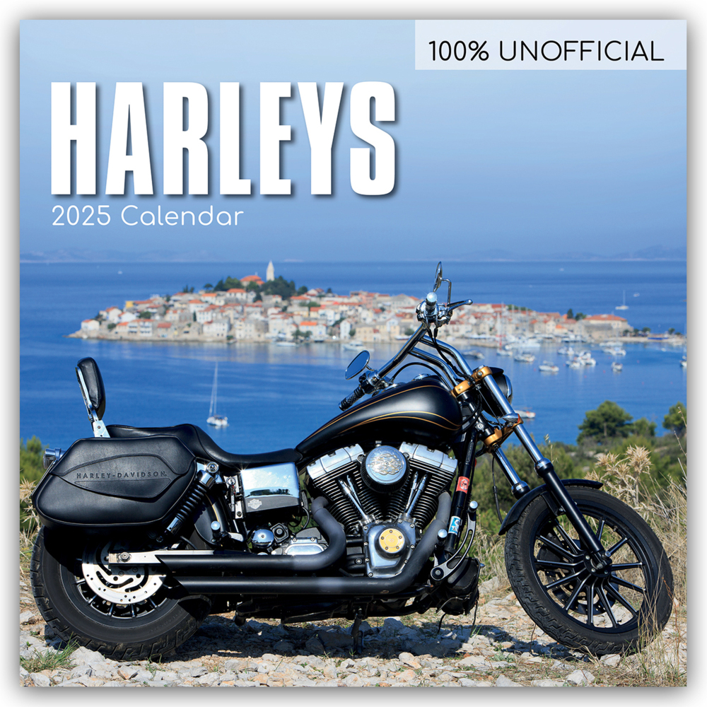 Cover: 9781835360705 | Harleys - Harley Davidson 2025 - 16-Monatskalender | Ltd | Kalender