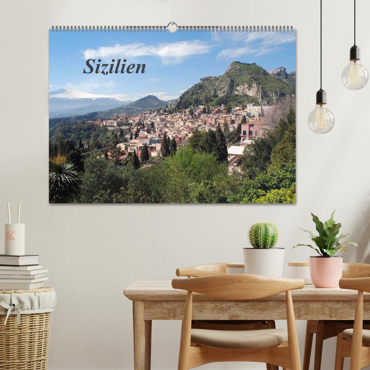 Bild: 9783435827961 | Sizilien (Wandkalender 2025 DIN A2 quer), CALVENDO Monatskalender