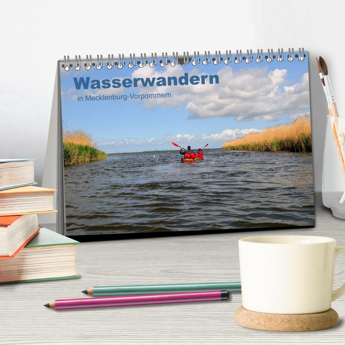 Bild: 9783435634903 | Wasserwandern in Mecklenburg-Vorpommern (Tischkalender 2025 DIN A5...