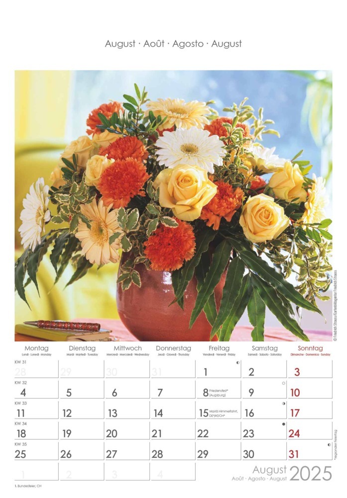 Bild: 4251732340995 | Alpha Edition - Rosenträume 2025 Bildkalender, 23,7x34cm,...