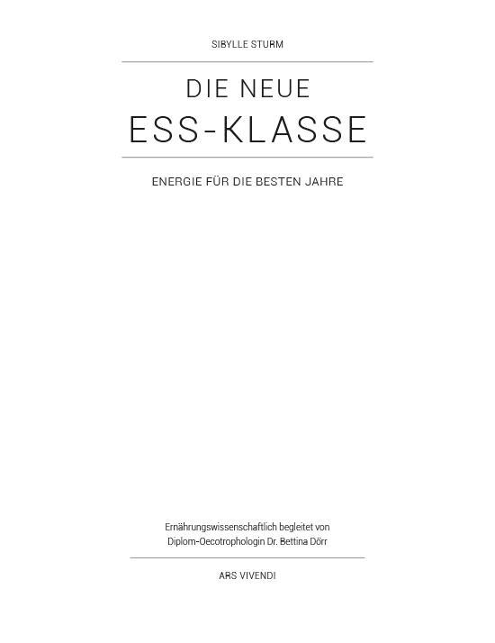 Bild: 9783869139036 | Die neue Ess-Klasse | Energie für die besten Jahre | Sibylle Sturm