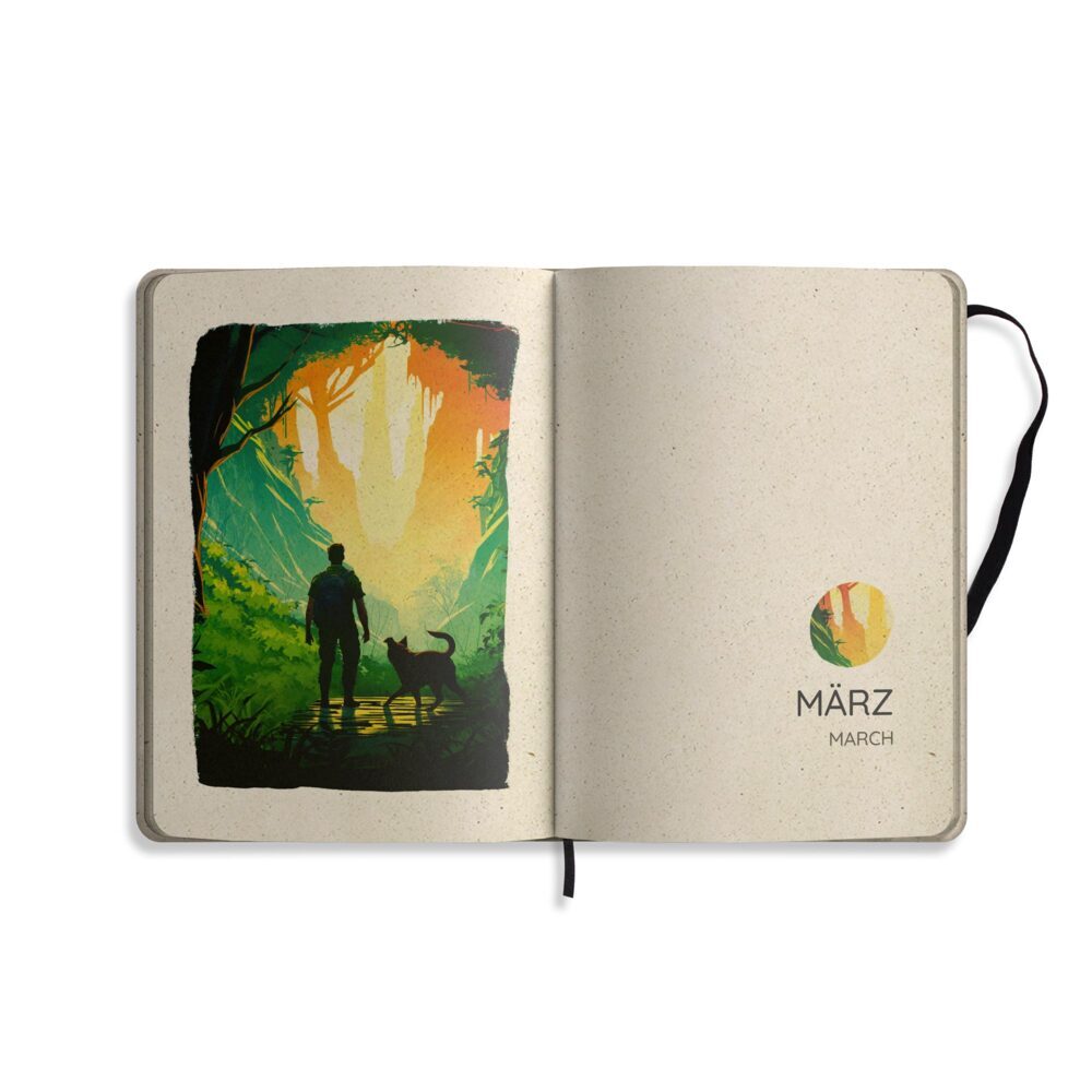 Bild: 4260626413127 | matabooks - A5 Kalender Samaya 2025 Farbe: Meadow (DE/EN) | Matabooks