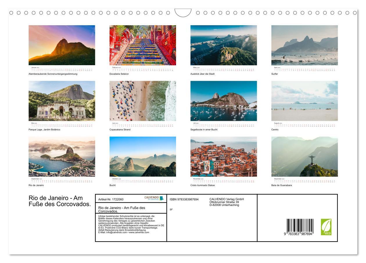 Bild: 9783383987694 | Rio de Janeiro - Am Fuße des Corcovados. (Wandkalender 2025 DIN A3...