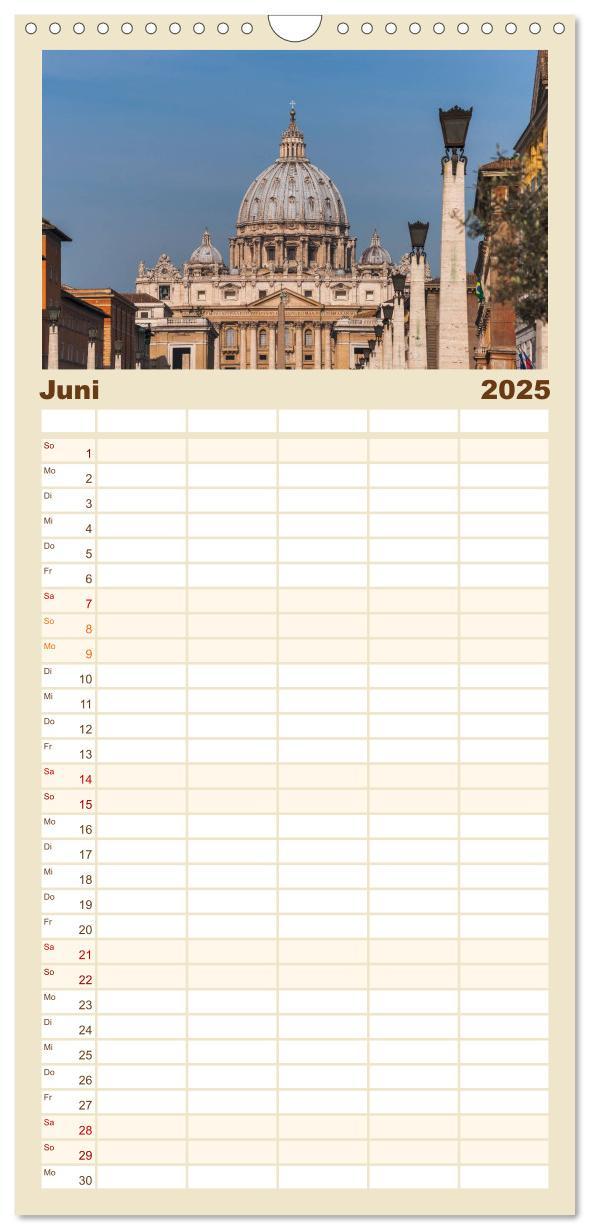 Bild: 9783457125465 | Familienplaner 2025 - Rom-Italien mit 5 Spalten (Wandkalender, 21 x...