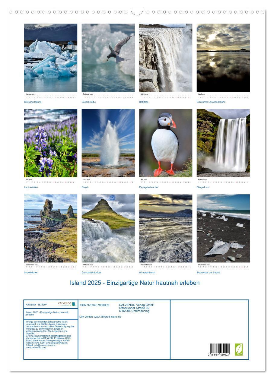 Bild: 9783457060902 | Island 2025 - Einzigartige Natur hautnah erleben (Wandkalender 2025...