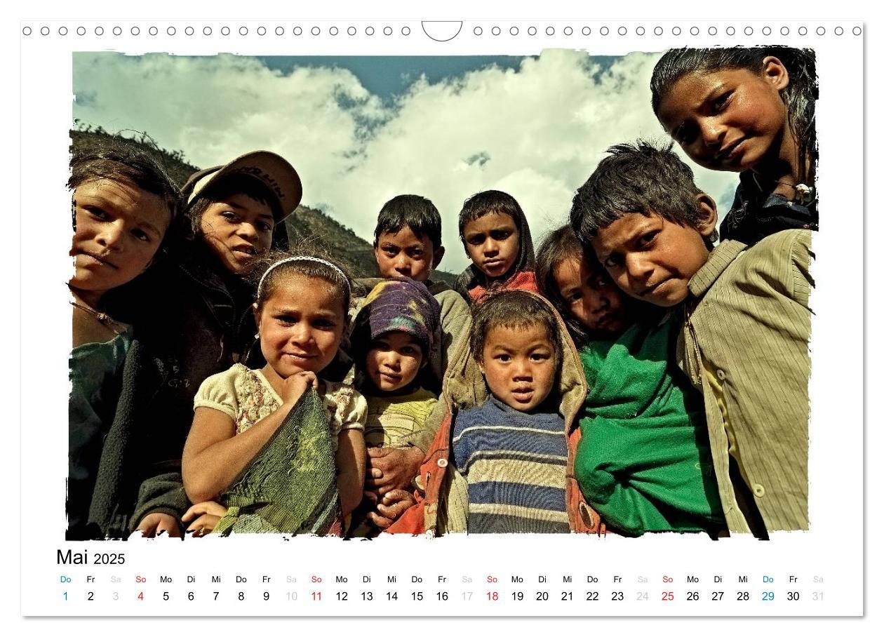 Bild: 9783435546732 | BEGEGNUNGEN IN NEPAL (Wandkalender 2025 DIN A3 quer), CALVENDO...