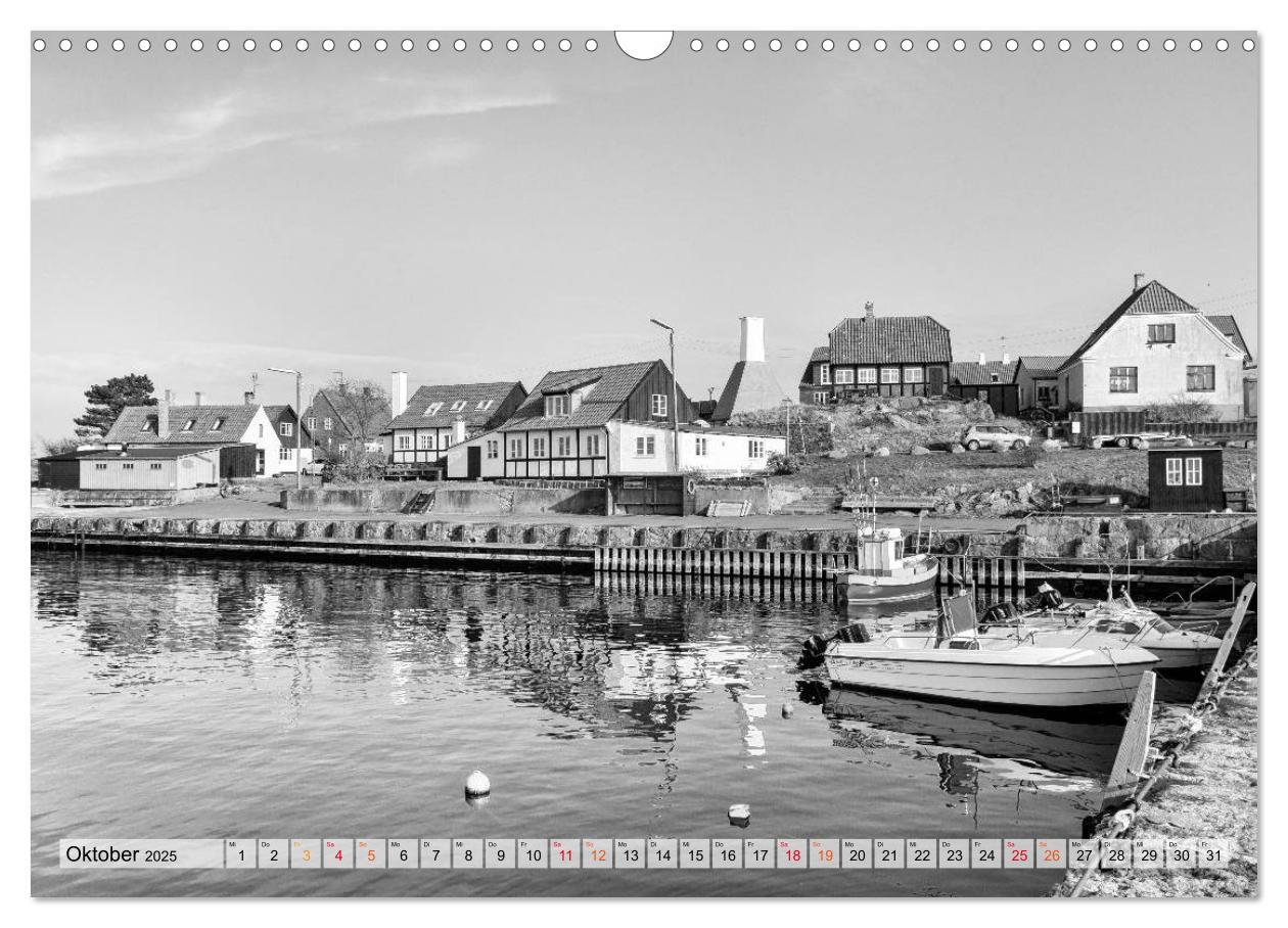 Bild: 9783435349586 | Bornholm black &amp; white (Wandkalender 2025 DIN A3 quer), CALVENDO...