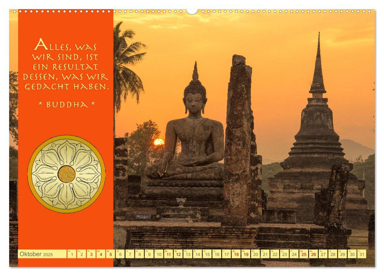 Bild: 9783383905186 | Buddhas Zitate Wege zur Erleuchtung (Wandkalender 2025 DIN A2...