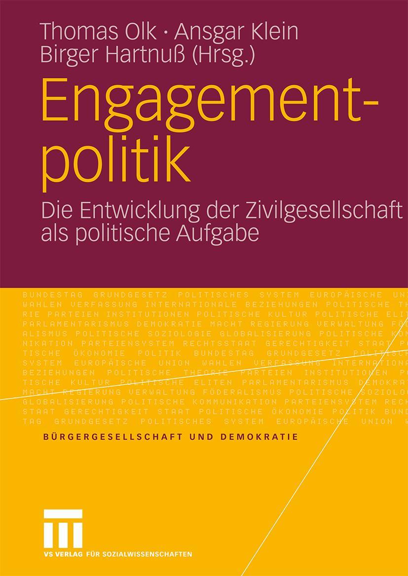 Cover: 9783531162324 | Engagementpolitik | Thomas Olk (u. a.) | Taschenbuch | 639 S. | 2009