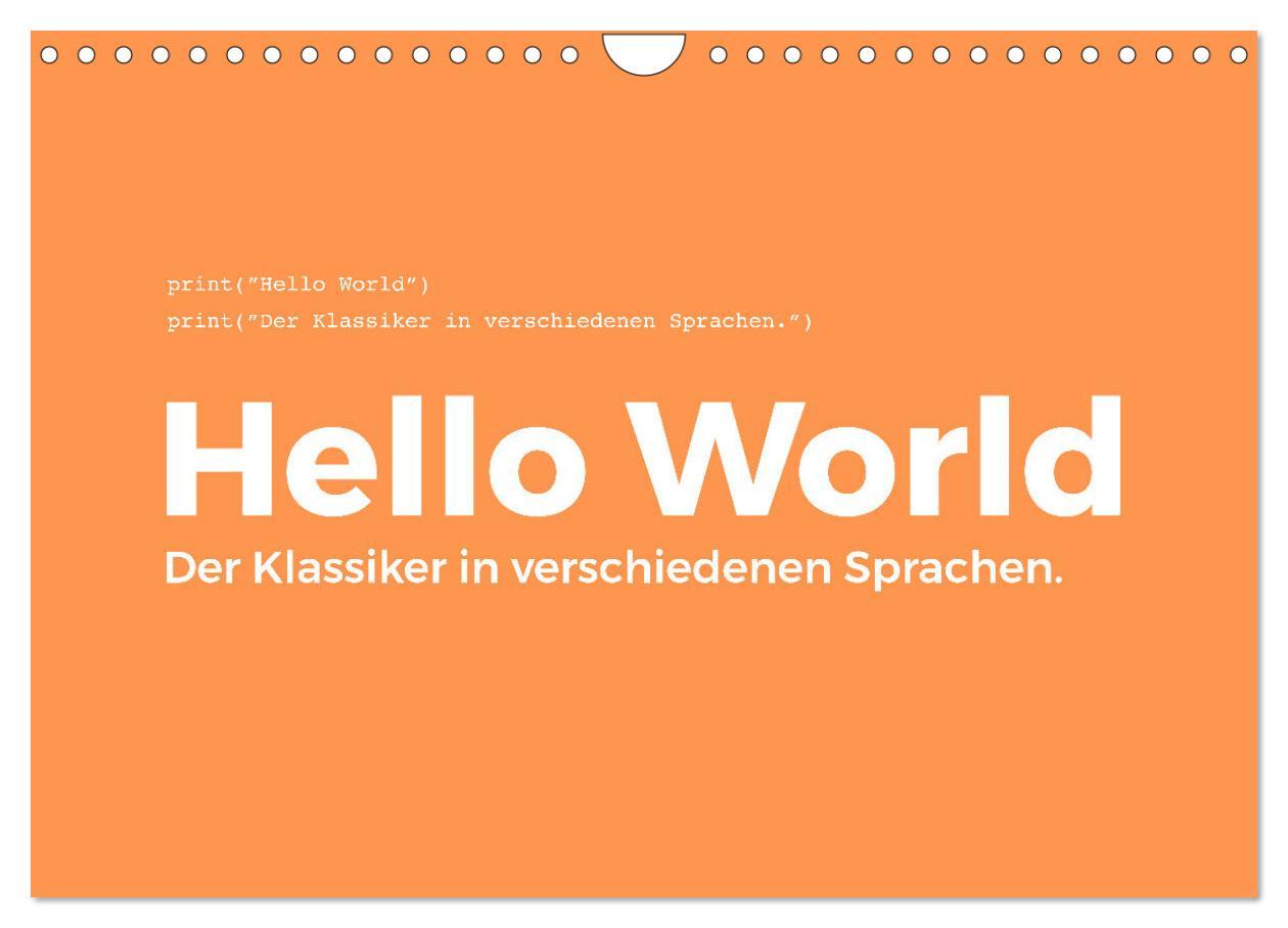 Cover: 9783383923395 | Hello World - Der Klassiker in verschiedenen Sprachen....