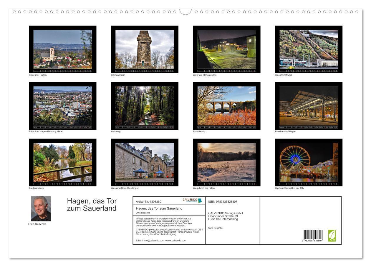 Bild: 9783435828807 | Hagen, das Tor zum Sauerland (Wandkalender 2025 DIN A2 quer),...