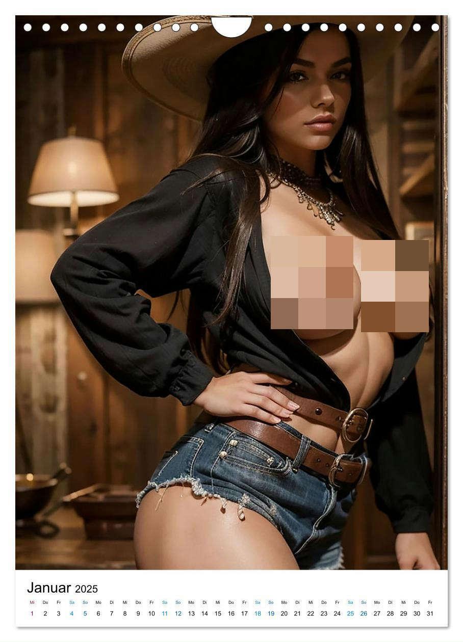 Bild: 9783383765797 | Sexy Cowgirls (Wandkalender 2025 DIN A4 hoch), CALVENDO Monatskalender