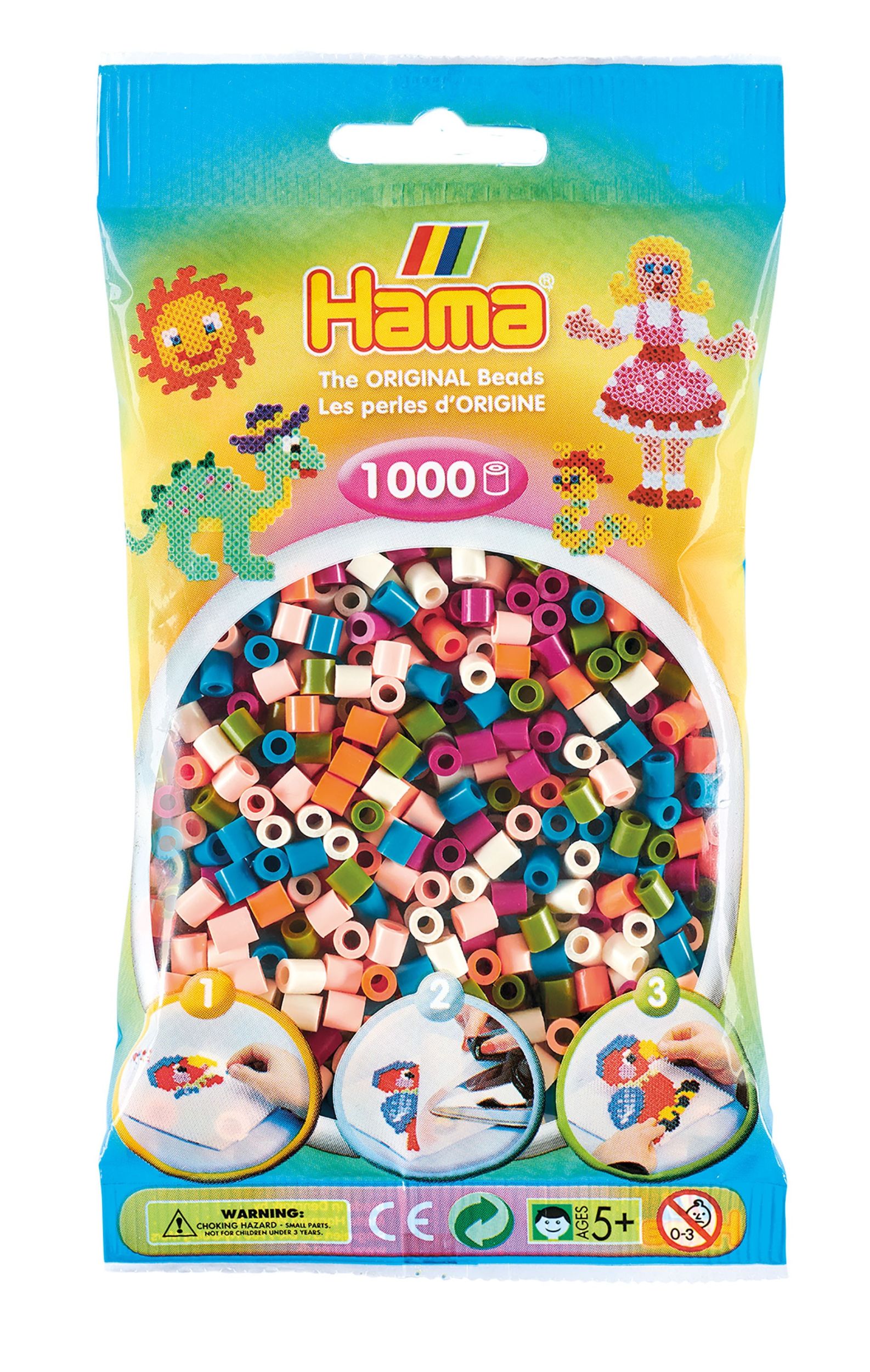 Cover: 28178207588 | Hama 207-58 - Beutel mit Midi Bügelperlen Mix, 1000 Stück | Deutsch