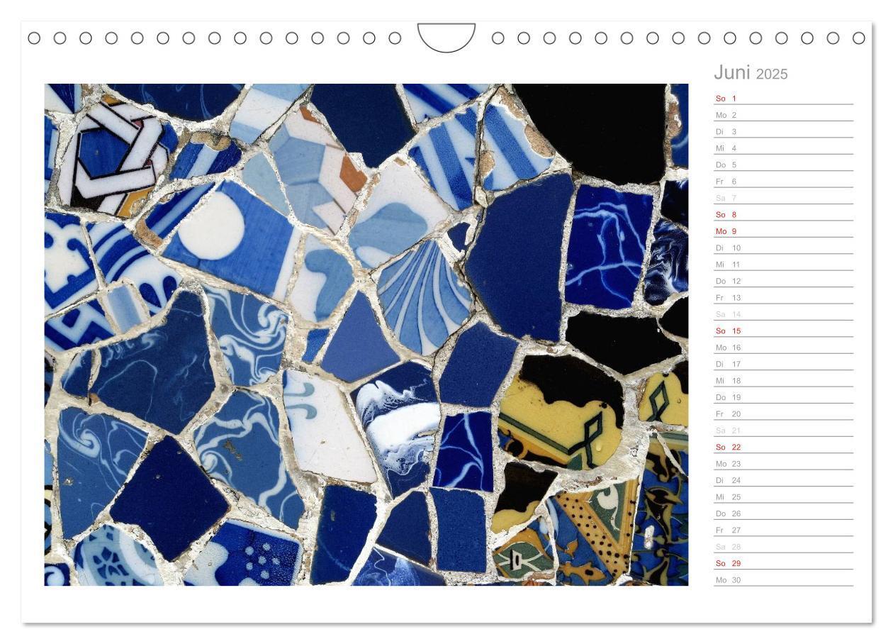 Bild: 9783435507290 | Kacheln und Mosaiken in Barcelona (Wandkalender 2025 DIN A4 quer),...