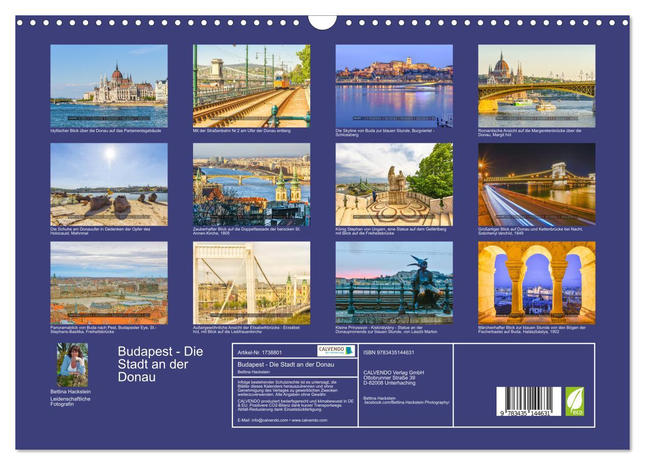 Bild: 9783435144631 | Budapest - Die Stadt an der Donau (Wandkalender 2025 DIN A3 quer),...