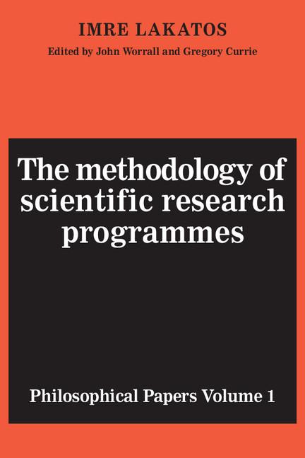 Cover: 9780521280310 | The Methodology of Scientific Research Programmes | Imre Lakatos