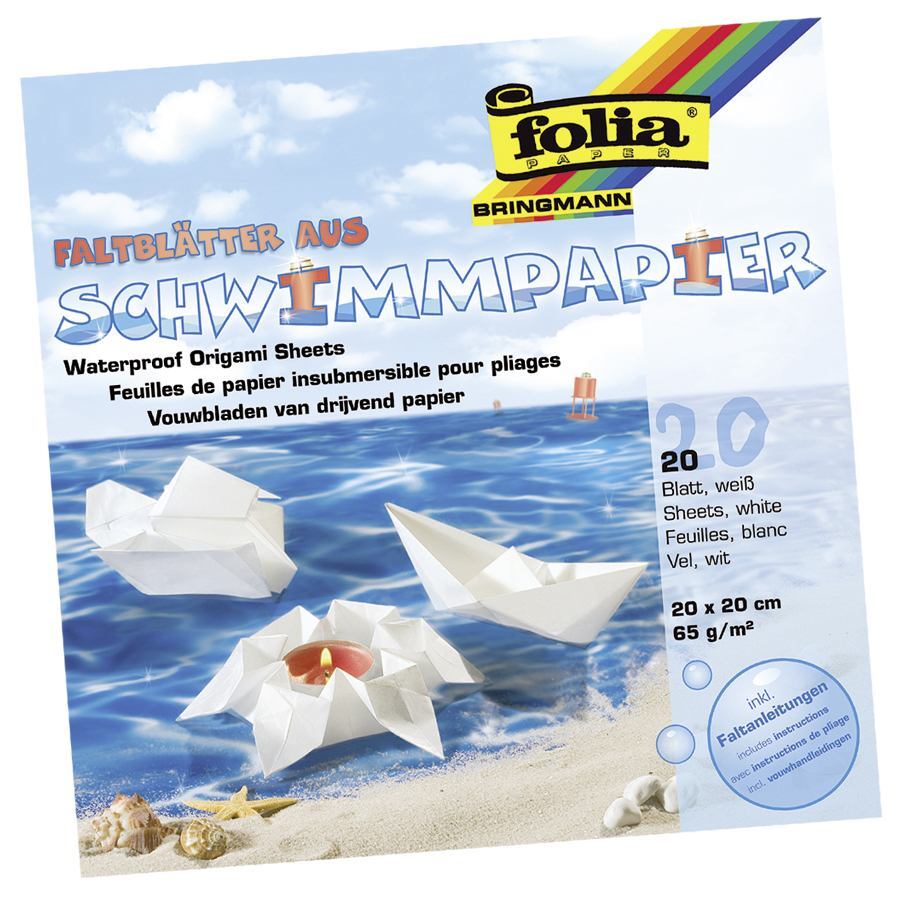 Cover: 4001868005318 | Folia Schwimmpapier 65g/m², 20x20cm, 20 Blatt, weiß | 43200 | 2023