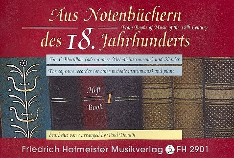 Cover: 9790203429012 | Aus Notenbüchern des 18. Jahrhunderts Band 1 für Sopranblockflöte...