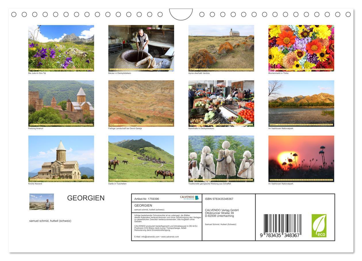 Bild: 9783435348367 | GEORGIEN (Wandkalender 2025 DIN A4 quer), CALVENDO Monatskalender