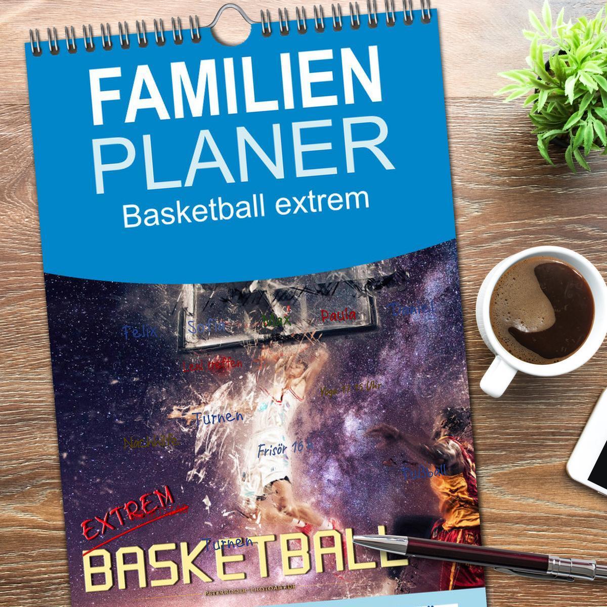 Bild: 9783457126165 | Familienplaner 2025 - Basketball extrem mit 5 Spalten...