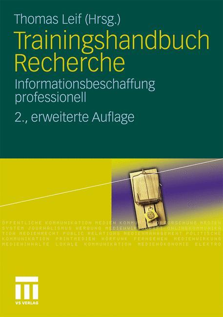 Cover: 9783531174273 | Trainingshandbuch Recherche | Informationsbeschaffung professionell