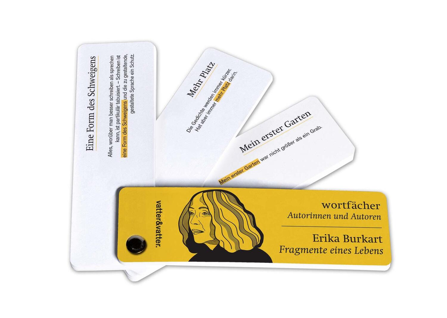 Cover: 9783907340042 | Wortfächer Erika Burkart | Erika Burkart | 62 S. | Deutsch | 2022