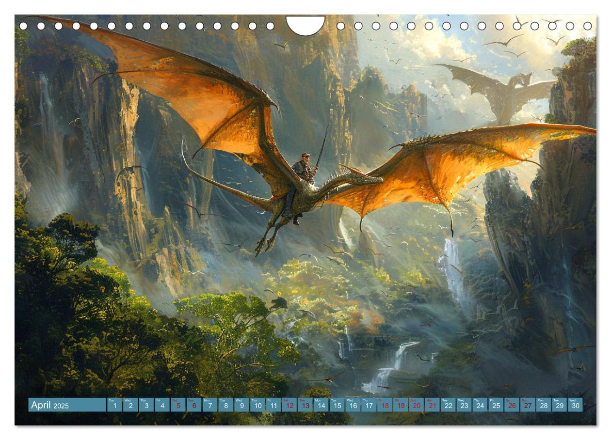 Bild: 9781325977895 | Dinosaur Legends (Wall Calendar 2025 DIN A4 landscape), CALVENDO 12...