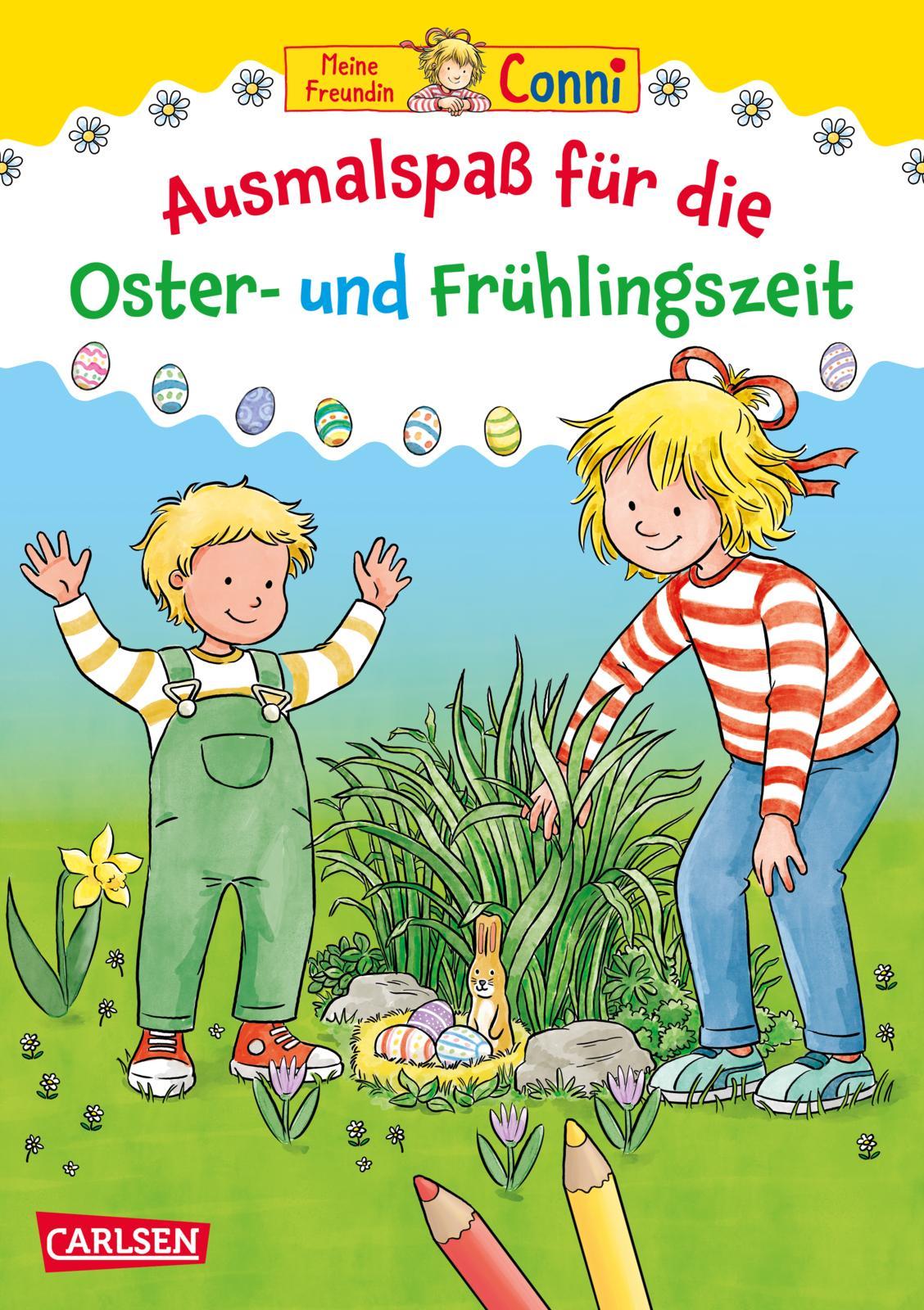 Cover: 9783551192455 | Conni Gelbe Reihe (Beschäftigungsbuch): Ausmalspaß für die Oster-...