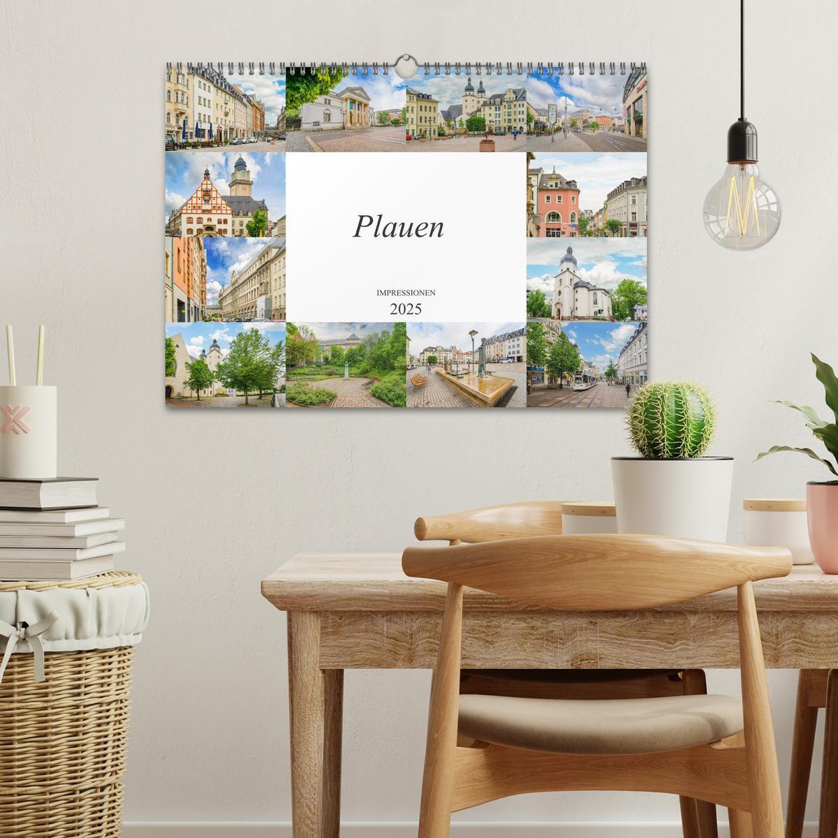 Bild: 9783435222919 | Plauen Impressionen (Wandkalender 2025 DIN A3 quer), CALVENDO...