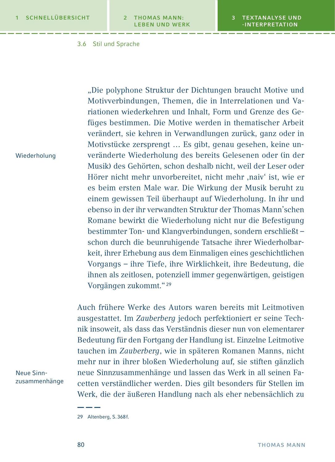 Bild: 9783804419421 | Der Zauberberg. Textanalyse und Interpretation | Thomas Mann | Buch