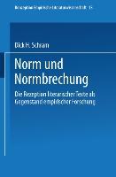 Cover: 9783528073336 | Norm und Normbrechung | Dick H. Schram | Taschenbuch | Paperback