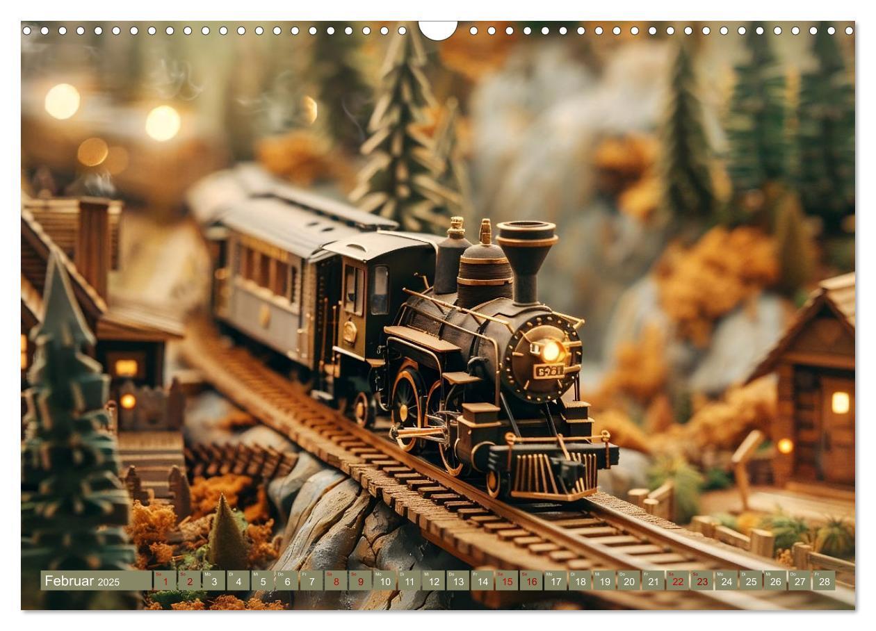 Bild: 9783435940042 | Miniaturwelt Eisenbahn - Zug um Zug ins Abenteuer (Wandkalender...