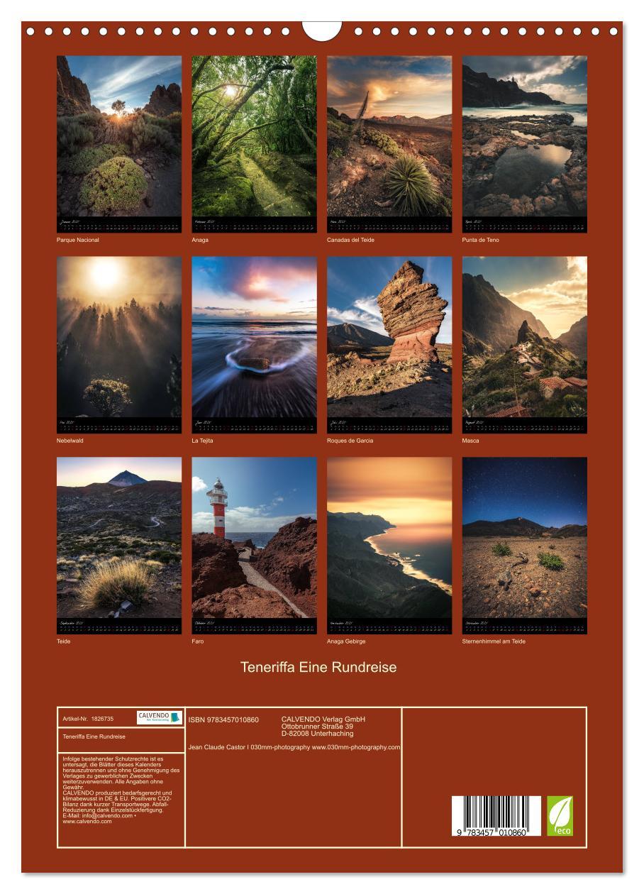 Bild: 9783457010860 | Teneriffa Eine Rundreise (Wandkalender 2025 DIN A3 hoch), CALVENDO...