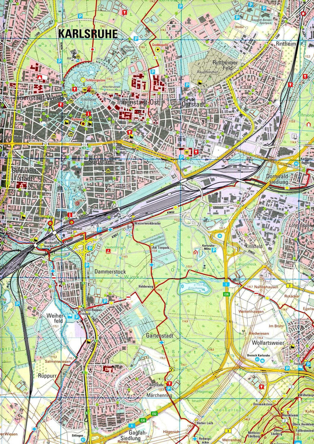 Bild: 9783863984410 | W215 Wanderkarte 1:25 000 Karlsruhe | Pfinztal, Bretten | Lgl | 2 S.