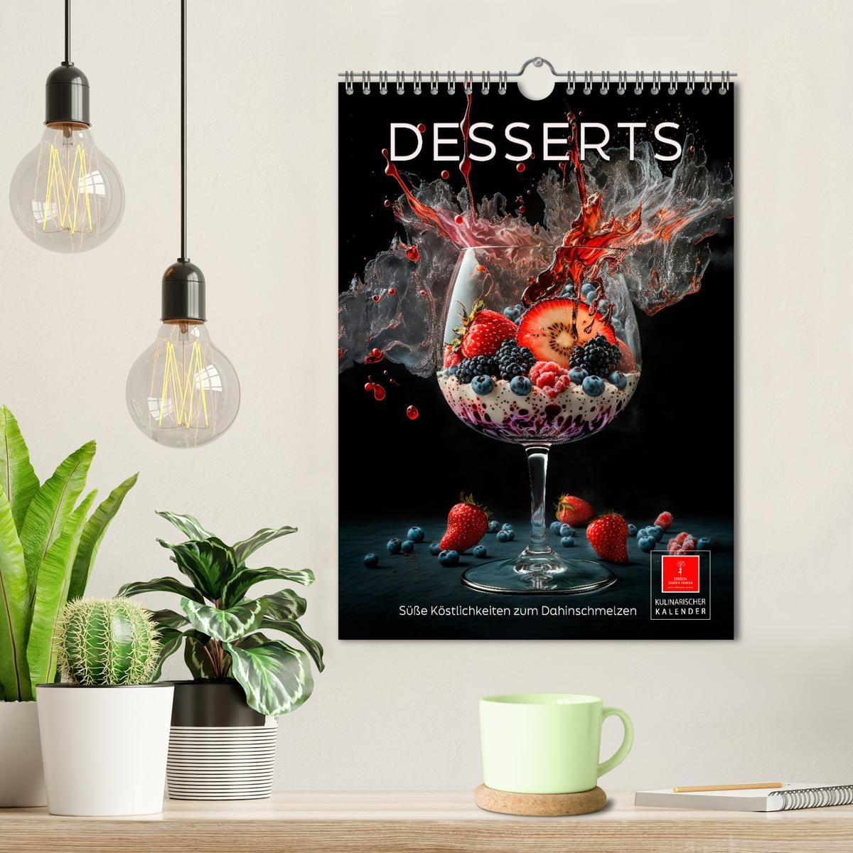 Bild: 9783435886500 | Desserts - Süße Köstlichkeiten zum Dahinschmelzen (Wandkalender...