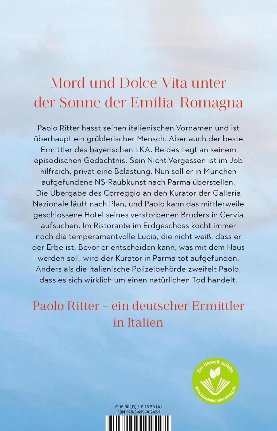 Rückseite: 9783499002427 | Mord in Parma | Paolo Ritter ermittelt Emilia-Romagna | Dani Scarpa