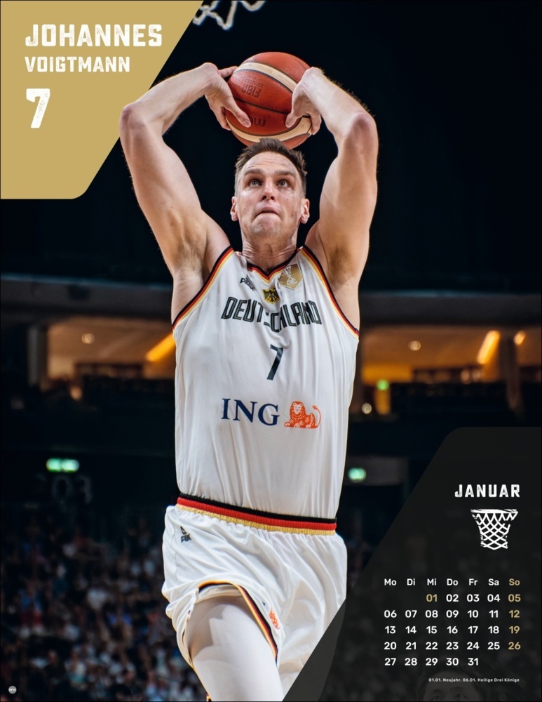 Bild: 9783756413324 | DBB Basketball Posterkalender 2025 | Kalender | Spiralbindung | 15 S.