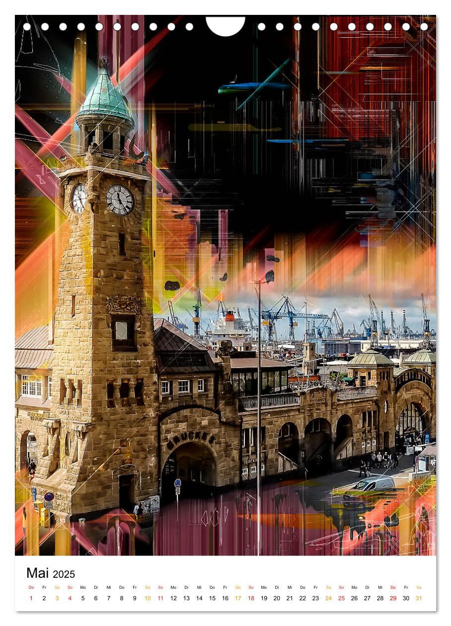 Bild: 9783435908998 | Hamburg bunte Stadt (Wandkalender 2025 DIN A4 hoch), CALVENDO...