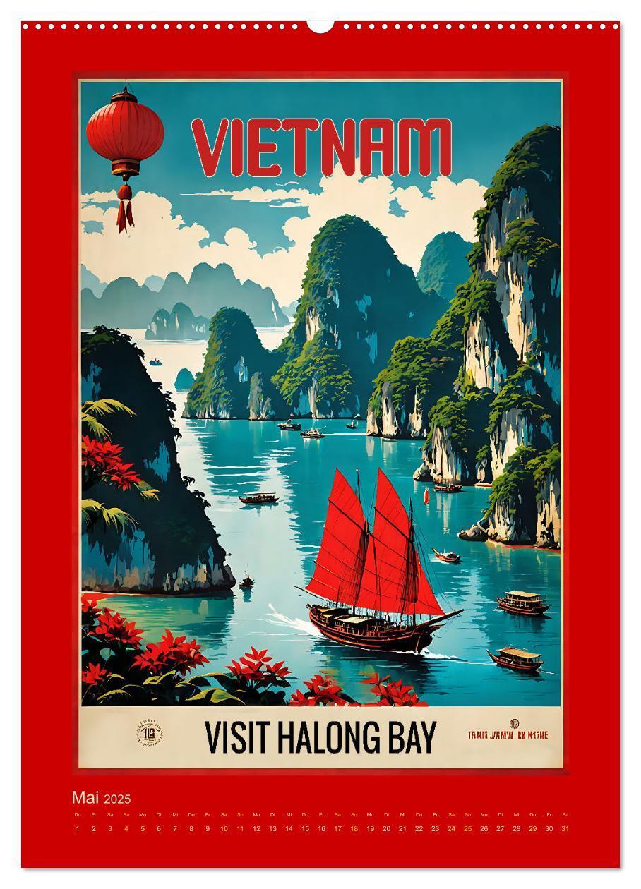 Bild: 9783383770661 | World Travel Poster - nostalgische Reise um die Welt (Wandkalender...