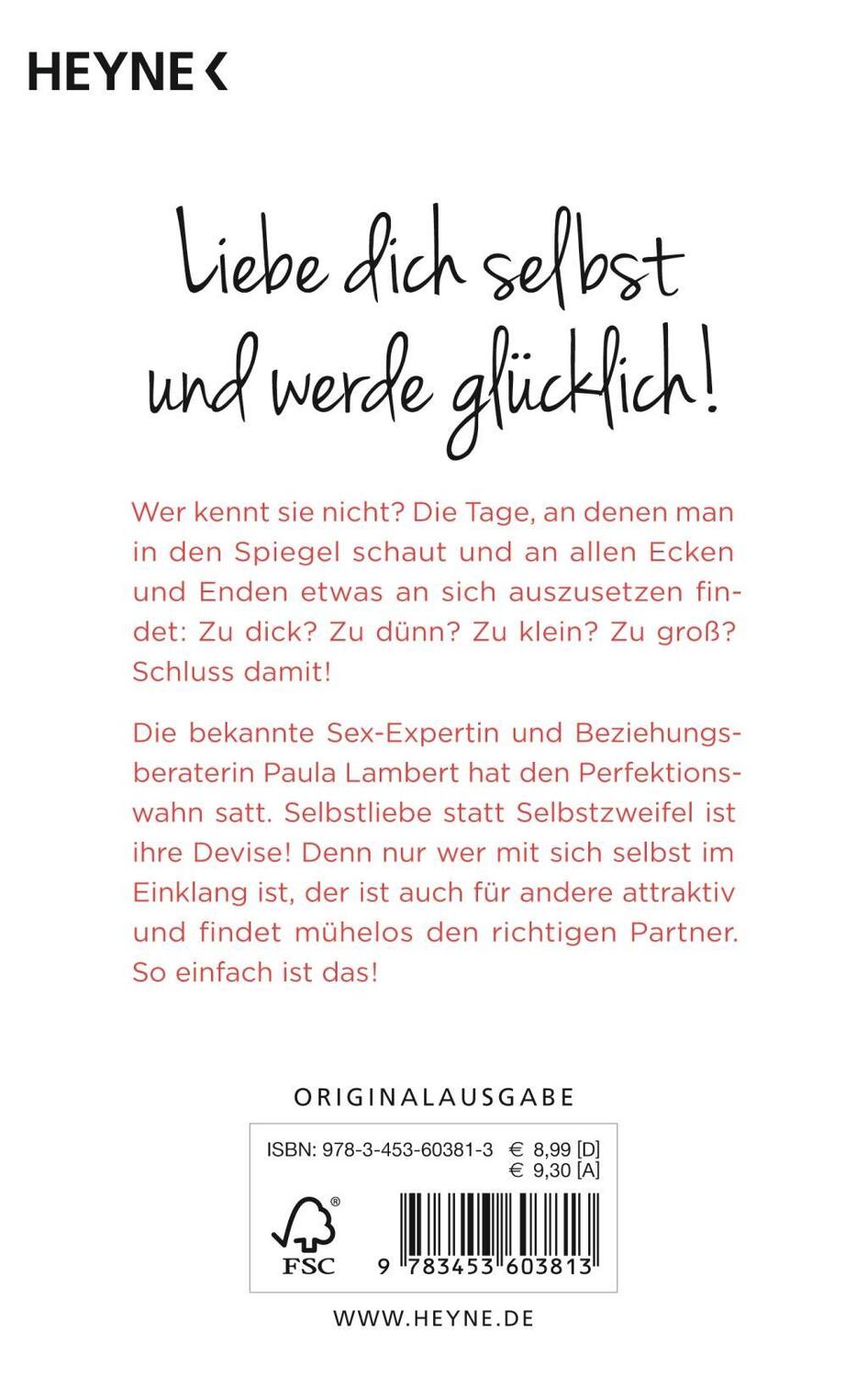 Bild: 9783453603813 | Finde dich gut, sonst findet dich keiner | Paula Lambert | Taschenbuch