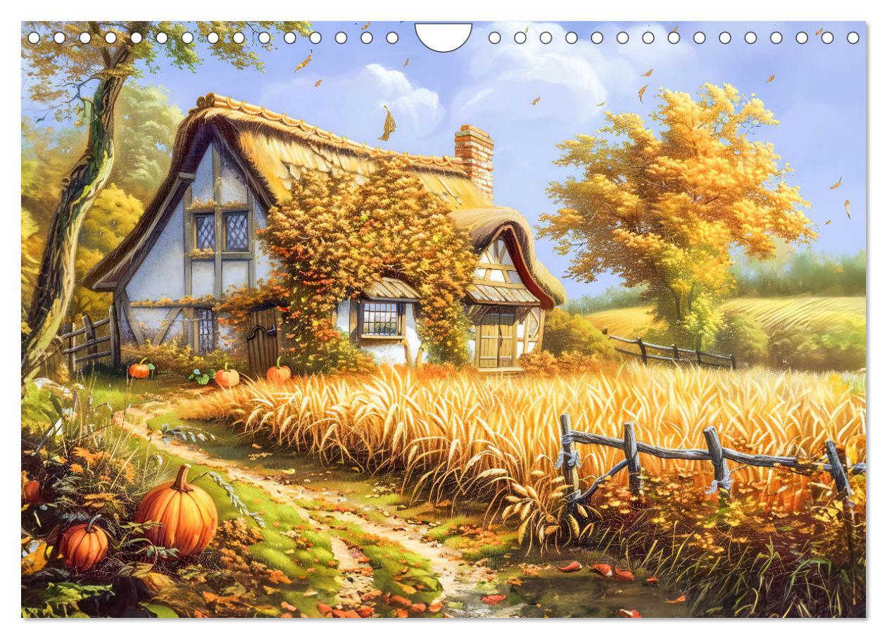 Bild: 9783435241798 | Kleine Cottages - Romantische Fantasiehäuschen (Wandkalender 2025...