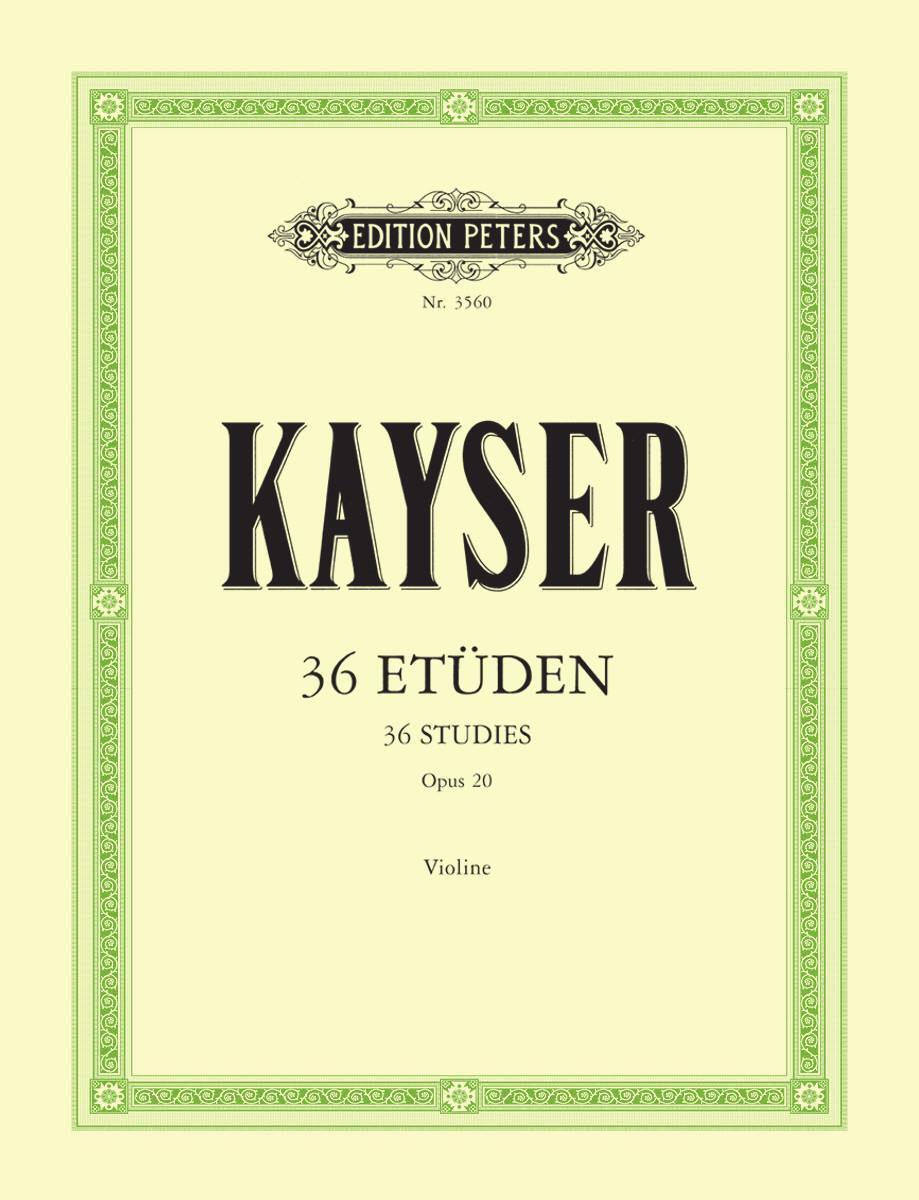 Cover: 9790014016579 | 36 Etüden op. 20 "Für die Violine"" | Heinrich Ernst Kayser | 48 S.