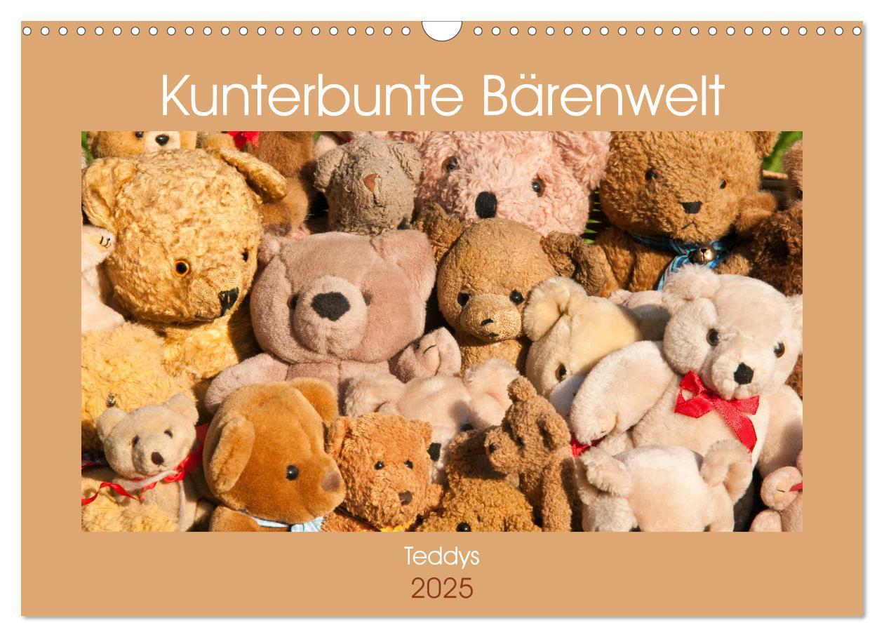 Cover: 9783435411832 | Kunterbunte Bärenwelt - Teddys (Wandkalender 2025 DIN A3 quer),...