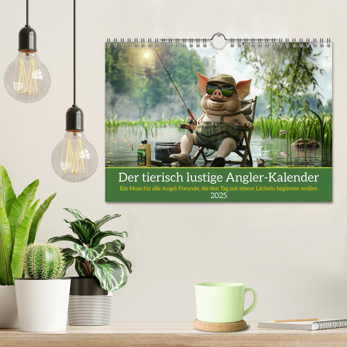 Bild: 9783457174913 | Der tierisch lustige Angler-Kalender (Wandkalender 2025 DIN A4...