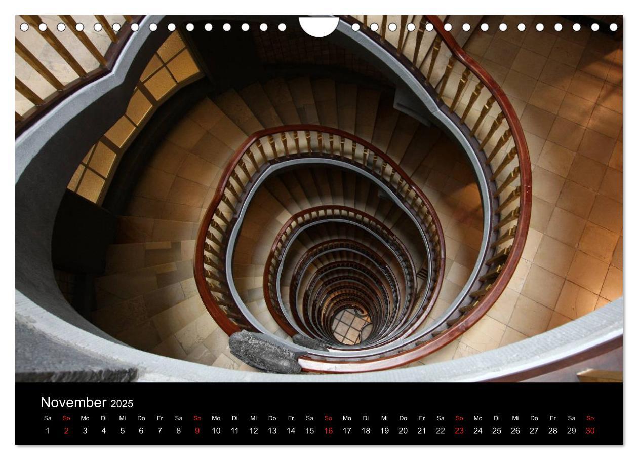 Bild: 9783435832125 | Treppen (Wandkalender 2025 DIN A4 quer), CALVENDO Monatskalender