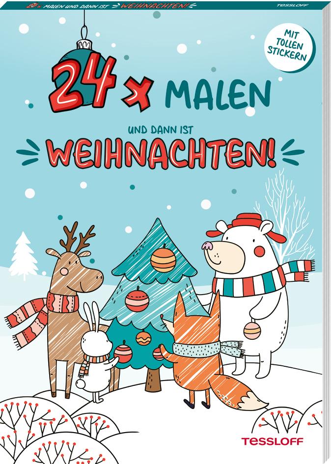 Cover: 9783788646998 | 24 x malen und dann ist Weihnachten! | KG | Taschenbuch | 48 S. | 2024