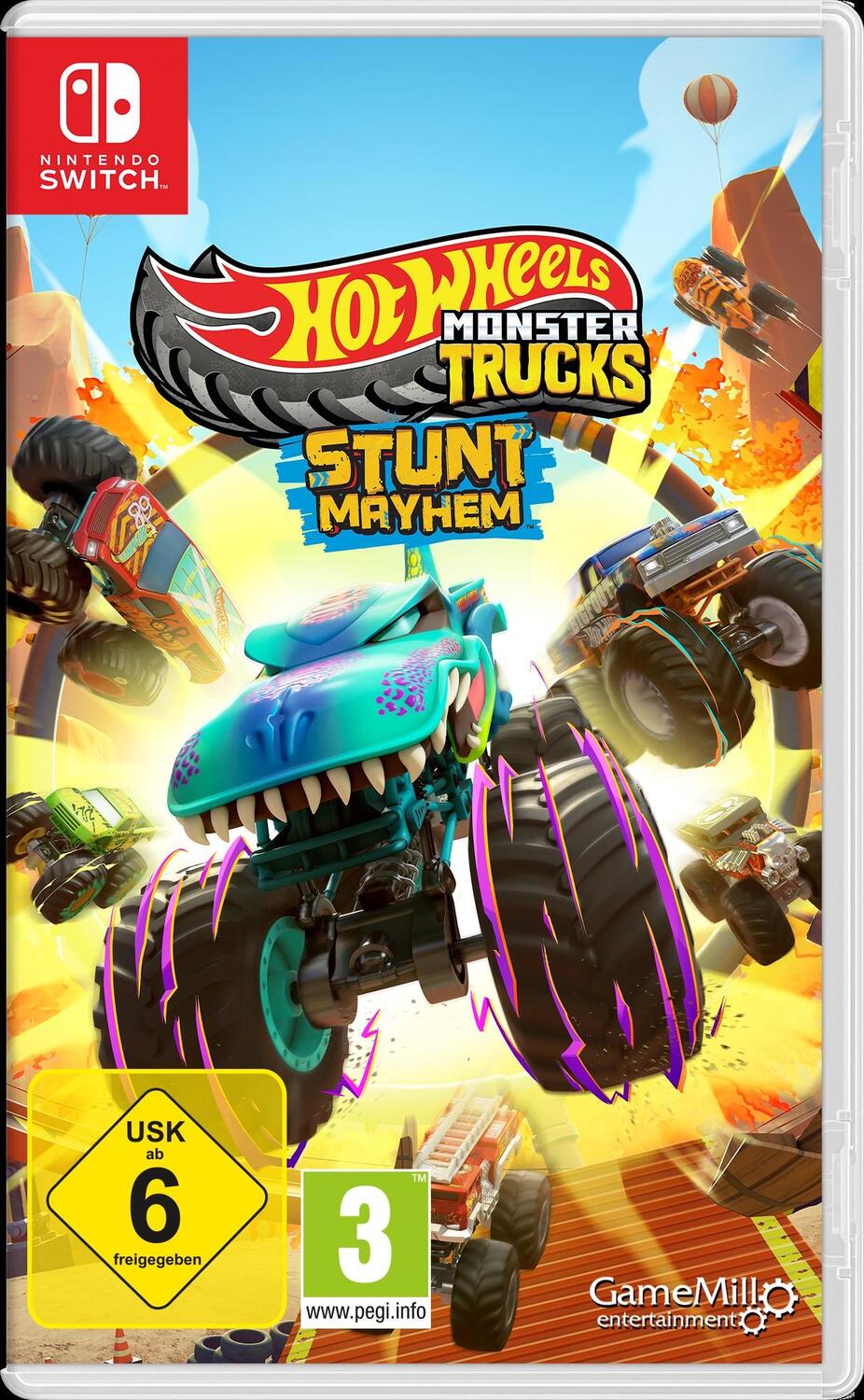 Cover: 5060968302078 | Hot Wheels Monster Trucks: Stunt Mayhem(TM) (Nintendo Switch) | 2024