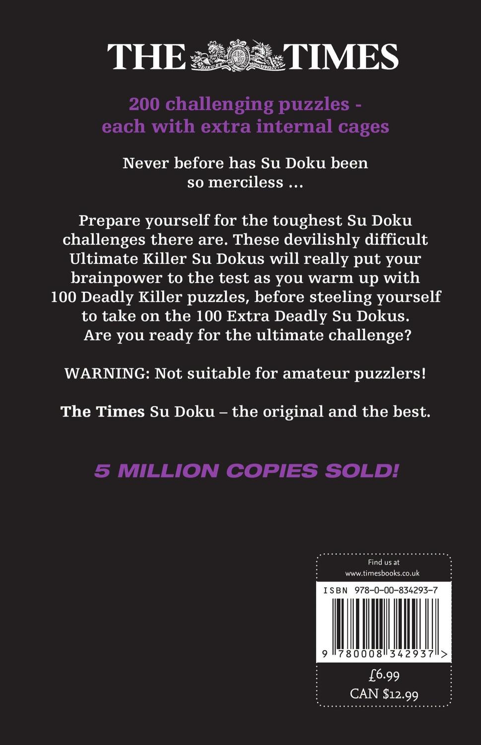 Rückseite: 9780008342937 | The Times Ultimate Killer Su Doku: Book 12 | The Times Mind Games