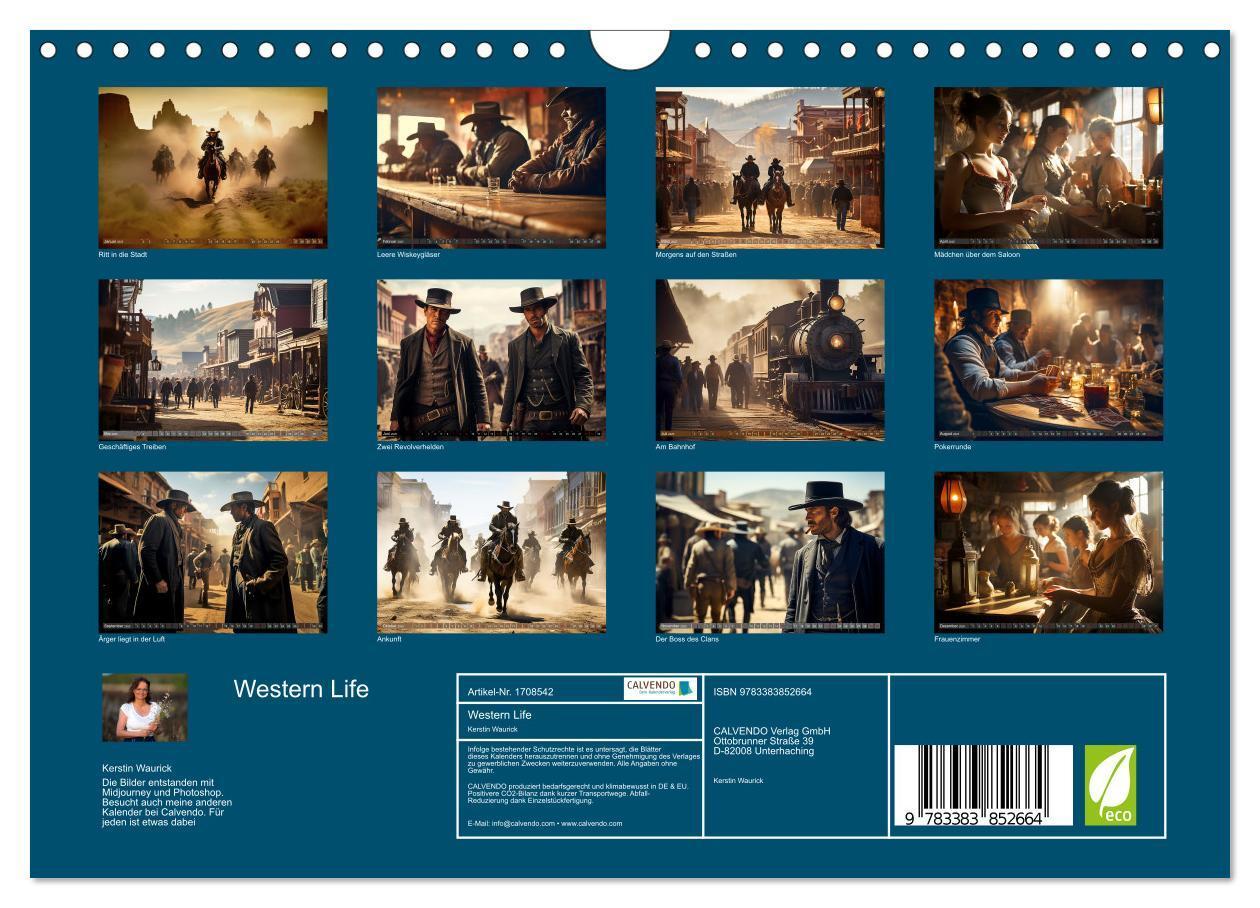 Bild: 9783383852664 | Western Life (Wandkalender 2025 DIN A4 quer), CALVENDO Monatskalender