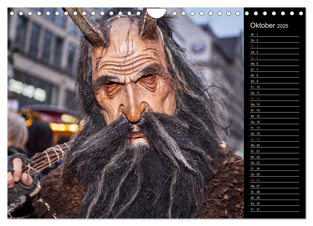 Bild: 9783435175390 | Krampus Kalender 2025 (Wandkalender 2025 DIN A4 quer), CALVENDO...